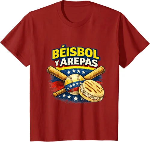 Vista 50 de Camiseta Beisbol y Arepas Venezuelas Baseball Pride Team 2026