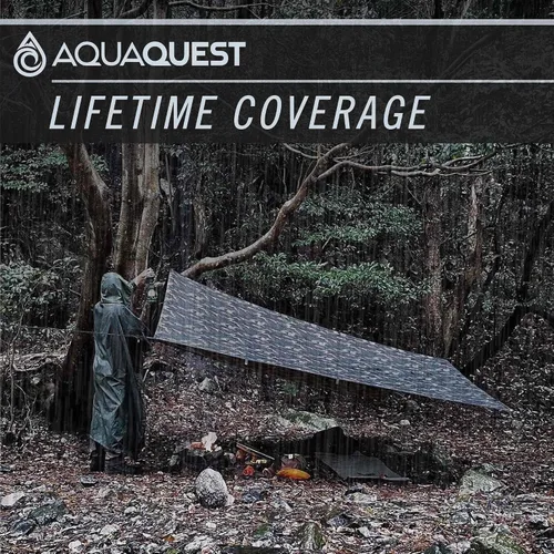 Vista 6 de AquaQuest Lona Safari – Ligera impermeable (0.197 in) con costuras selladas Ripstop para mochileros, senderismo y camping en hamacas