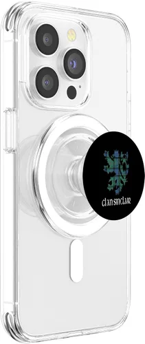 Vista 3 de Clan Sinclair Tartan Scottish Family Name Scotland Pride PopSockets MagSafe PopGrip for iPhone