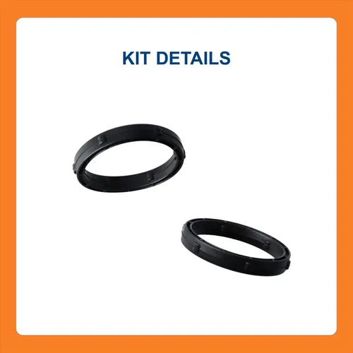 Vista 5 de BTS-1842126C91 - Juego de juntas para enfriador de aceite, compatible con motores Navistar DT466E/DT570E, 1 juego de repuesto para OEM 1842126C91