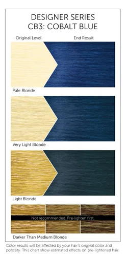 Vista 5 de Bigen CB3 Cobalt Blue Designer Series - Coloración semipermanente para el cabello (paquete de 3)