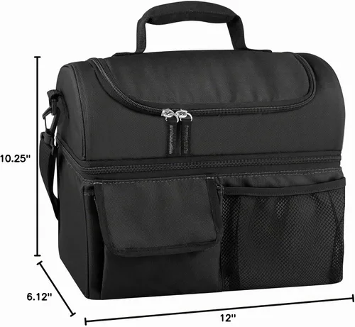Vista 6 de Thermos Hielera para bolsa de almuerzo, color negro