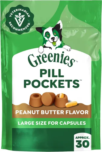 Vista 17 de Greenies Pill Pockets - Golosinas para perros de gran tamaño, sabor a queso
