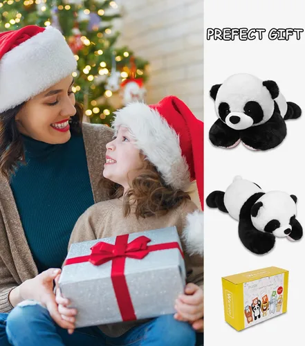 Vista 6 de Animales de Peluche Panda con Peso de 5 lb, Oso Panda de Peluche con Peso de 24 pulgadas para Niños Adultos Niños Niñas, Lindos Peluches Juguete