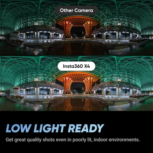 Vista 4 de Insta360 X4 Kit de Construcción - Cámara de construcción 360°, video HDR 360 de 8K30fps, foto de 72MP, lapsos de tiempo de 11K, compatible