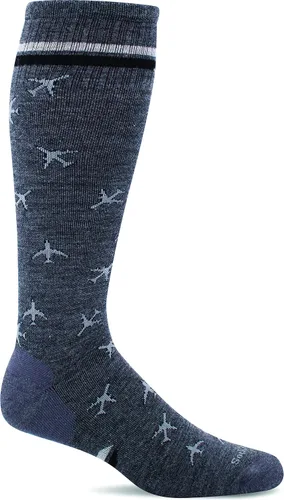 Vista 3 de Sockwell Calcetines de compresión graduados moderados In Flight para hombre Negro