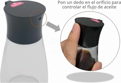 Vista 6 de EIKS Juego de dispensador de vinagre de aceite de oliva y salsa de soja