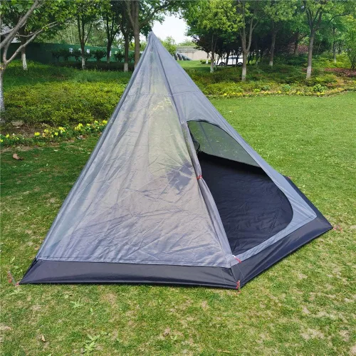 Vista 3 de Mosquitera de malla interior con fondo de bañera para tienda caliente Tipi