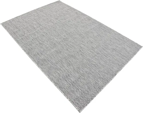 Vista 3 de Unique Loom Collection Alfombra de Área de Tejido Plano Casual de Transición Sólida Jaspeada para Interiores/Exteriores