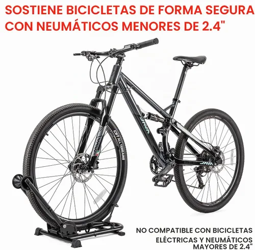 Vista 2 de Soporte de piso para bicicleta de interior, soporte para bicicleta para coche/hogar, almacenamiento de bicicletas, soporte de estacionamiento
