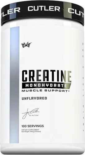 Vista 7 de Cutler Nutrition Monohidrato de creatina pura, 0.18 onzas por porción, 50 porciones, mejorador muscular de primera calidad que mejora el rendimiento