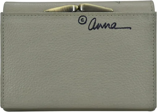 Vista 7 de Anna by Anuschka Cartera de tres pliegues pintada a mano para mujer de cuero