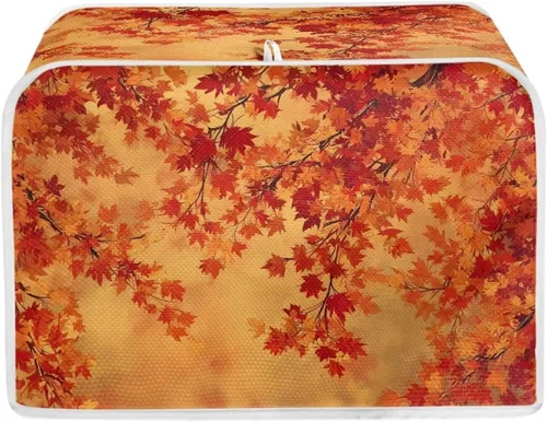 Vista 16 de Fundas decorativas para tostadora de notas musicales otoñales de 2 rebanadas para electrodomésticos de cocina pequeños, cubierta reversible