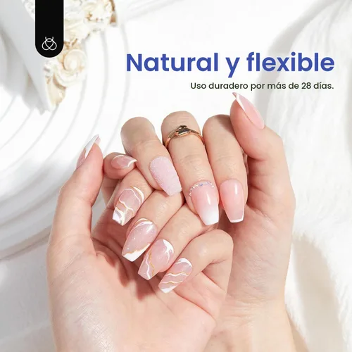 Vista 4 de Beetles - Kit de 504 puntas de uñas postizas, juego de extensión de uñas
