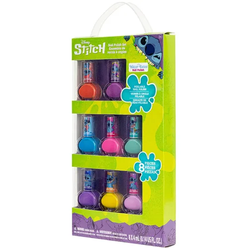 Vista 8 de Disney Stitch - Esmalte de uñas no tóxico, a base de agua, seguro, de secado rápido, juego de regalo para niños y adolescentes, colores brillantes