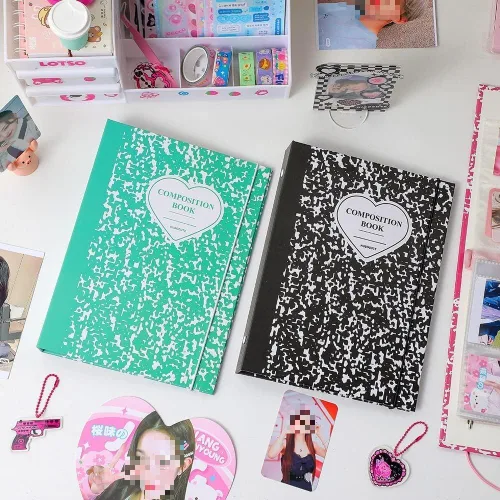 Vista 4 de Carpeta A5 Cuaderno Idol Idol Portada Jounral Tarjetas de Fotos Álbum Coleccionar Libro Tarjetas de Fotos Organzier Papelería Chasing Stars Álbum