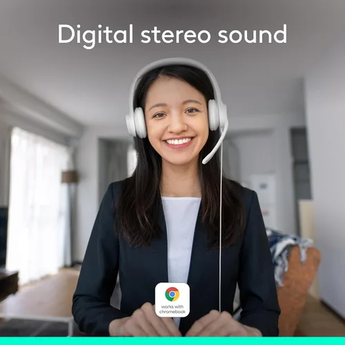 Vista 2 de Logitech H390 Auriculares para juegos, auriculares con cable con micrófono, auriculares USB con micrófono para PC, micrófono con cancelación