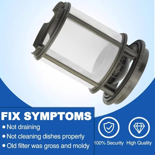 Vista 4 de 【Actualizado】 W10872845 Reemplazo de taza de filtro para bomba de lavavajillas Whirlpool Kenmore Whirlpool Amana Kitchenaid - Reemplaza 8579307