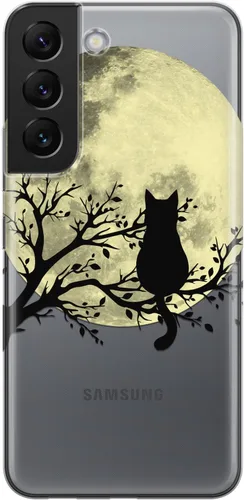 Vista 8 de Funda de teléfono compatible con Samsung Galaxy S25 S24 S23 Ultra S22 Plus S21 FE S20 Note 20 Stars Celestial Magic TPU Crescent Moon Protector