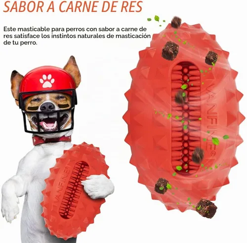 Vista 7 de Juguetes chillones para perros, casi indestructibles, resistentes, para que los perros los puedan masticar, para perros grandes o pequeños