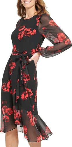 Vista 2 de Tommy Hilfiger Vestido trapecio de manga larga para mujer