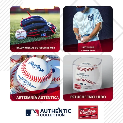 Vista 2 de Rawlings pelota oficial de la liga mayor de béisbol