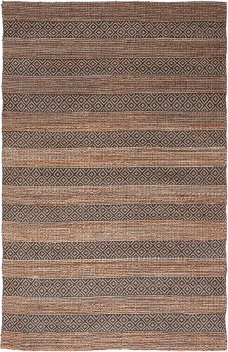 Vista 9 de SAFAVIEH Natural Fiber Collection NFB653Z - Alfombra de pasillo, 2 pies 3 pulgadas x 8 pies, color negro y natural, hecha a mano, estilo bohemio