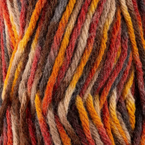Vista 2 de Sensy Roving - Ovillo de lana multicolor, 3.5 onzas, 132 yardas, calibre 5, voluminoso (otoño)