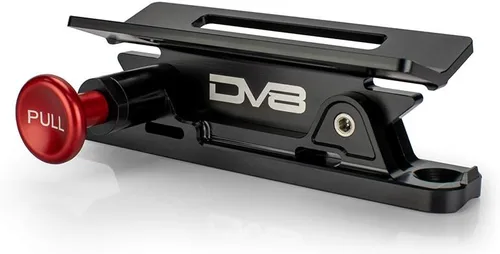 Vista 2 de DV8 Offroad D-FIREX-MNT-DOR Montaje de liberación rápida para extintores Diseño patentado de 2 piezas Construcción de aluminio Billet Se