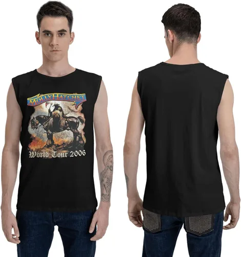 Vista 6 de DRFTGV Camisetas sin mangas para hombre, camiseta sin mangas para entrenamiento, gimnasio, camiseta muscular, color negro