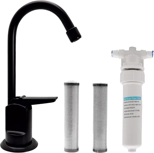 Vista 14 de Westbrass CO127-11 Kit de grifo dispensador de agua fría pura estilo Touch-Flo de 6 pulgadas con unidad de filtro en línea debajo del fregadero y 2