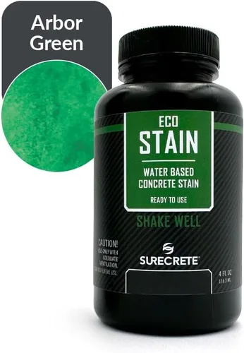 Vista 29 de Surecrete Eco Stain - Tinte a base de agua para hormigón, probador de 4 onzas, nogal