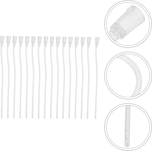 Vista 7 de Healeved Tubos rectales desechables para niños, 200 unidades, tubos pediátricos de silicona flexible transparente para riego clínico y cuidado
