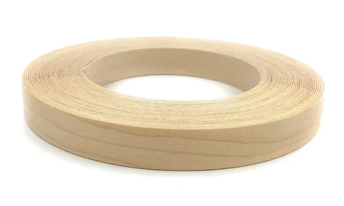 Vista 23 de Edge Supply Birch Rollo de 1-1/2 pulgadas x 25 pies – Cinta de chapa de madera prepegada para planchar – Cinta de borde de chapa de madera