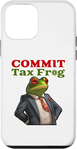 Vista 16 de Funda para iPhone 16 Commit Tax Frog Funny Fraud Meme Case