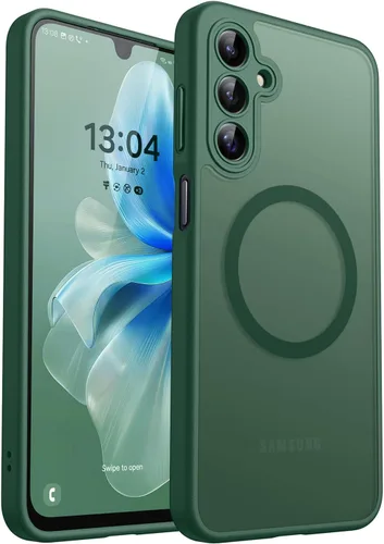 Vista 46 de CANSHN Funda diseñada para Samsung Galaxy A16-5G [protección completa de la cámara] [compatible con Magsafe] funda protectora trasera translúcida