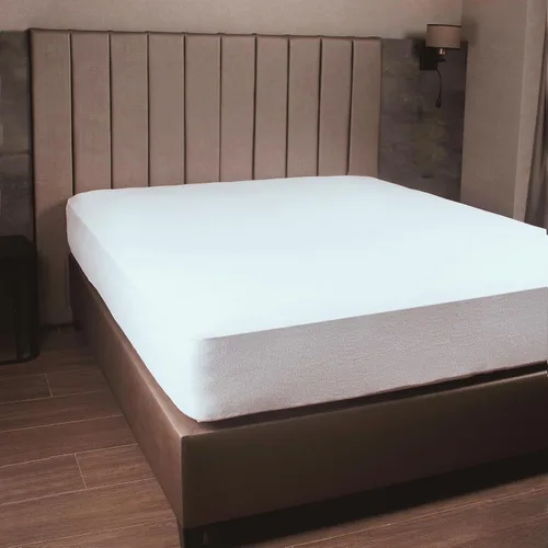 Vista 5 de Protector de colchón prémium 100% impermeable, tamaño individual, absorbente, algodón, cama, transpirable, con bolsillos elásticos, funda suave