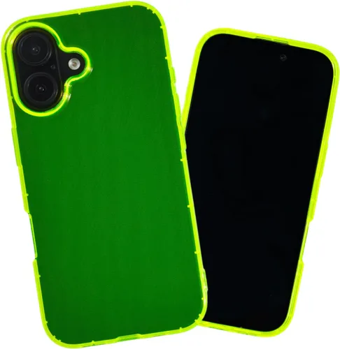 Vista 37 de SteepLab Neon Highlighter - Funda para iPhone 12 Pro Max, funda Grippy Jelly con bolsillos protectores de aire (amarillo neón llamativo)