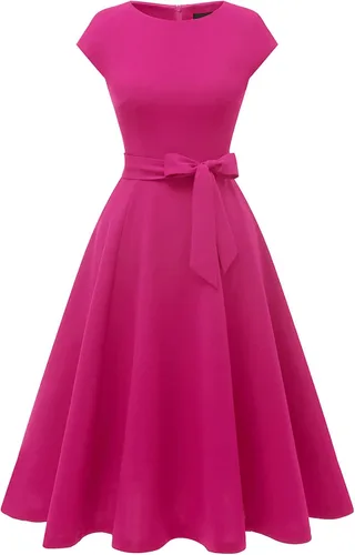 Vista 2 de DRESSTELLS - Vestidos de cóctel para mujer, vestido formal para invitadas de boda, vestido de noche discreto para festividades, iglesia y fiestas
