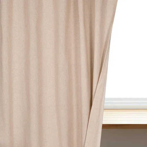 Vista 7 de Cortinas de algodón de 50 x 96 pulgadas de lino con pestañas superiores, juego de 2 paneles de ventana inversa de 96 pulgadas de largo, cortinas