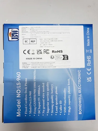 Vista 3 de Teléfono de escritorio GSM inalámbrico - Quadband, función SMS