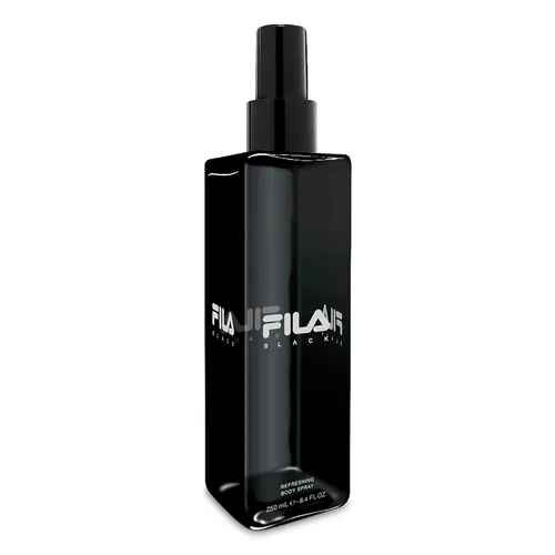 Vista 2 de FILA Black for Men – Fragancia vigorizante picante y floral para él – Extra fuerte, aroma de larga duración para uso durante todo el día – Diseño