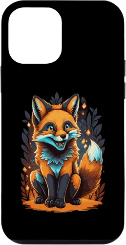 Vista 12 de iPhone 15 Artistic Fox Ilustración Lindo Anime Fox Case
