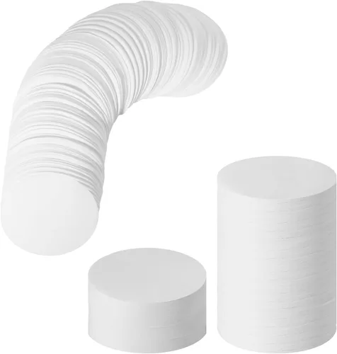 Vista 8 de Paquetes de repuesto de filtros de papel Laicky 800 unidades Papel de filtro de café sin blanquear Filtros de papel de café redondos para cafeteras