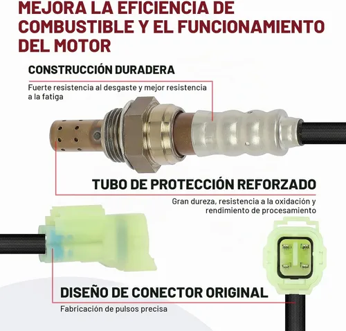 Vista 4 de Sensor de oxígeno O2 Sensor 1 234-4105 Compatible 2001-2004 para Chevy