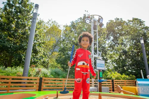 Vista 4 de Disney Pixar Cars Tow Mater Lightning McQueen - Overol para cosplay con cremallera, recién nacido a niño pequeño