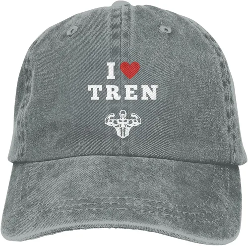 Vista 9 de wikjxiz I Love Tren - Gorra de béisbol negra a la moda, ajustable, de mezclilla lavada, de algodón, para hombres y mujeres