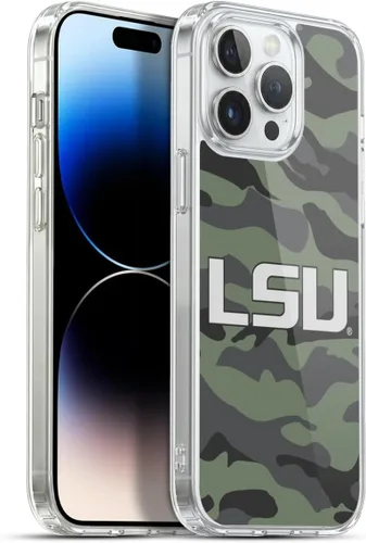 Vista 43 de Head Case Designs Funda de gel suave con licencia oficial de la Universidad Estatal de Louisiana LSU Camou compatible con Apple iPhone 7 Plus/iPhone