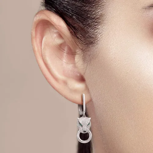 Vista 5 de Santuzza Aretes hipoalergénicos de plata de ley para mujer