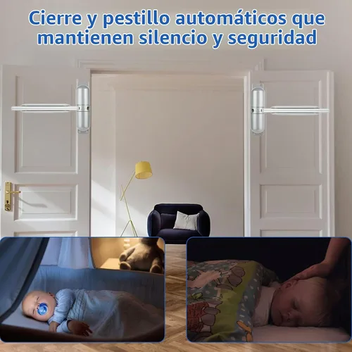 Vista 6 de Paquete de 2 cierrapuertas con resorte de seguridad de 4-1/4 pulgadas, cierrapuertas automático residencial, cierrapuertas automático, bisagra